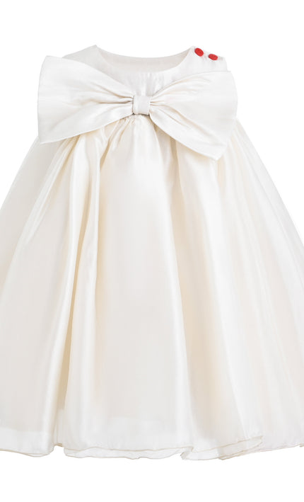 kids atelier mimi tutu Cream Petra Bow Dress