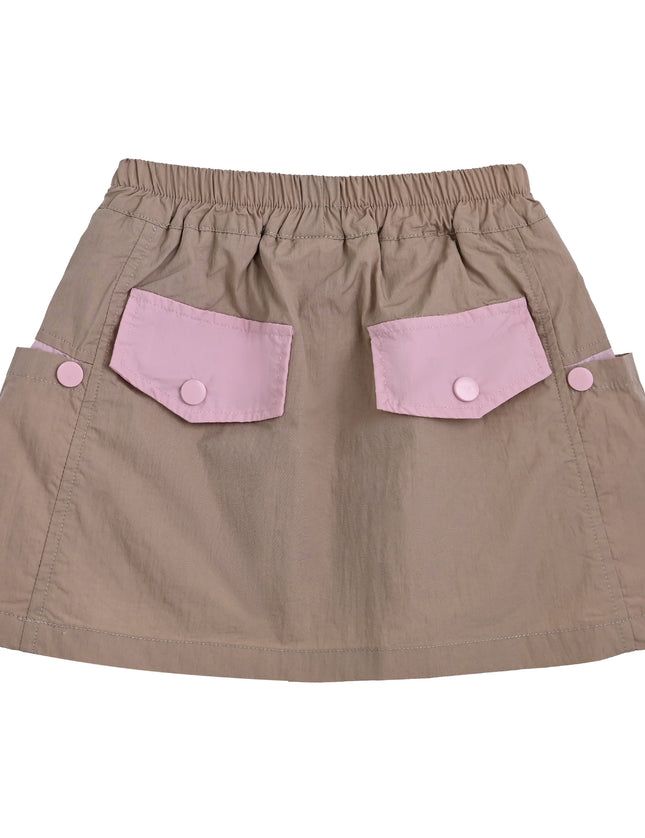 kids atelier mimi tutu Pink Skirt with Pocket Trim
