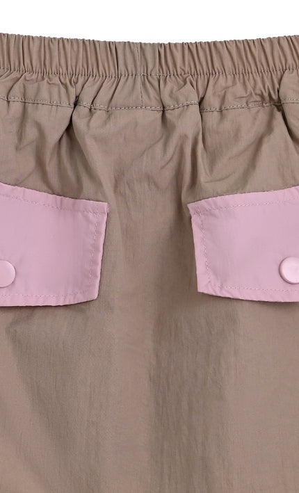 kids atelier mimi tutu Pink Skirt with Pocket Trim