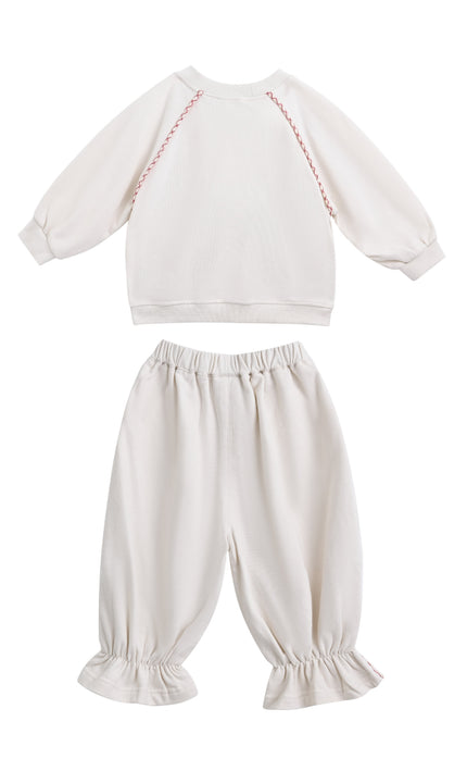 kids atelier mimi tutu Cream Bunny Knit Set