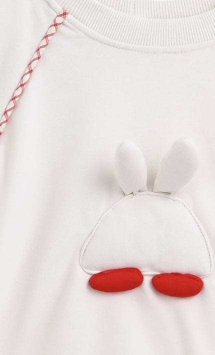 kids atelier mimi tutu Cream Bunny Knit Set