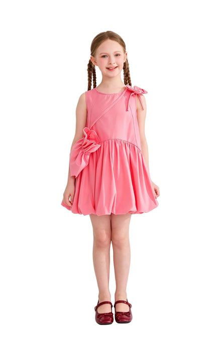 kids atelier mimi tutu Pink Asteria Bow Accent Dress