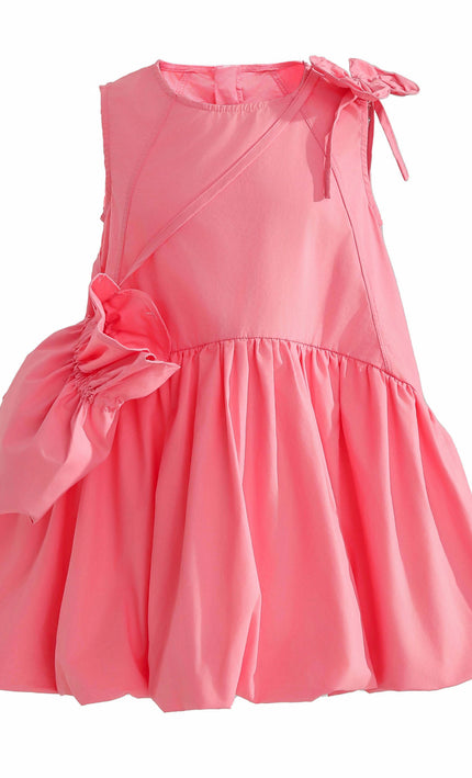 kids atelier mimi tutu Pink Asteria Bow Accent Dress