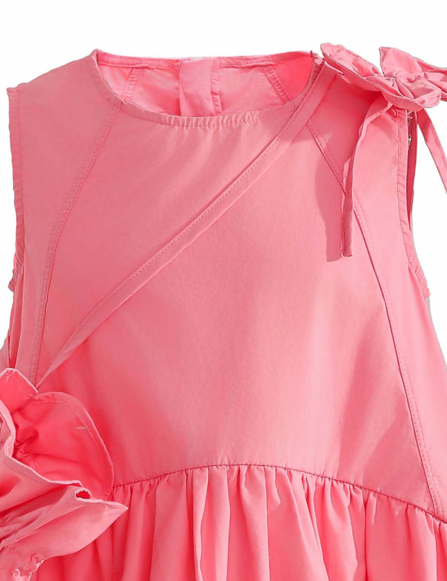 kids atelier mimi tutu Pink Asteria Bow Accent Dress