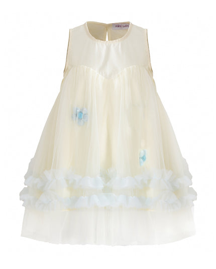 Blue Corabelle Floral Ruffle Dress