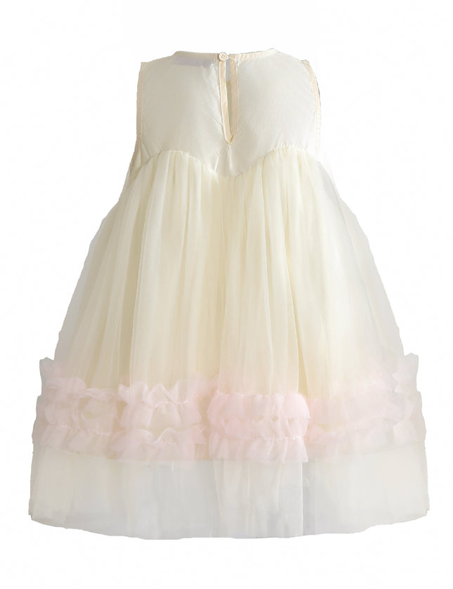 Pink Corabelle Floral Ruffle Dress