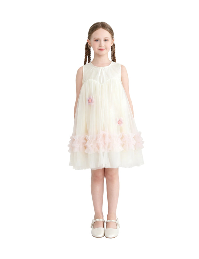Pink Corabelle Floral Ruffle Dress