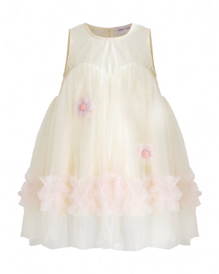 kids atelier mimi tutu Pink Corabelle Floral Ruffle Dress