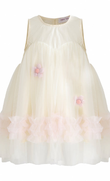 kids atelier mimi tutu Pink Corabelle Floral Ruffle Dress
