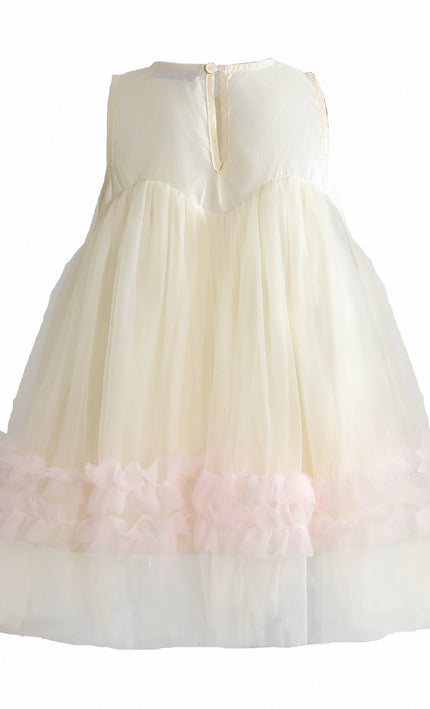 kids atelier mimi tutu Pink Corabelle Floral Ruffle Dress