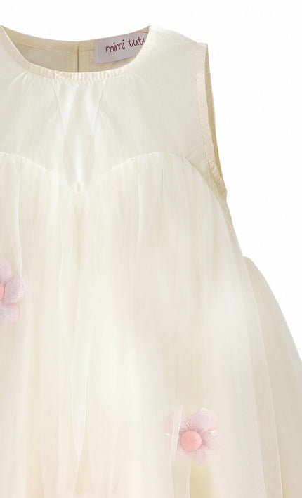 kids atelier mimi tutu Pink Corabelle Floral Ruffle Dress