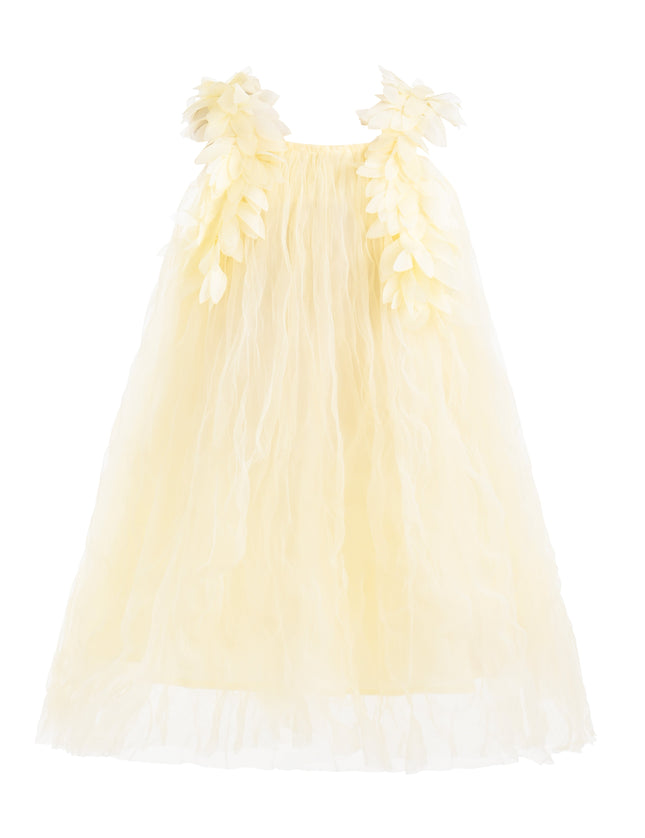 kids atelier mimi tutu Yellow Fiorenne Petal Tulle Dress