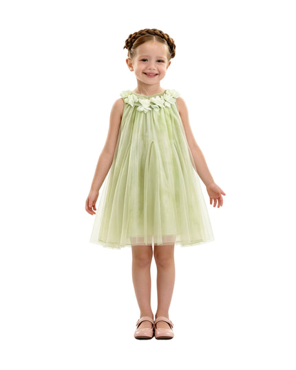 kids atelier mimi tutu Green Solavie Floral Layered Dress