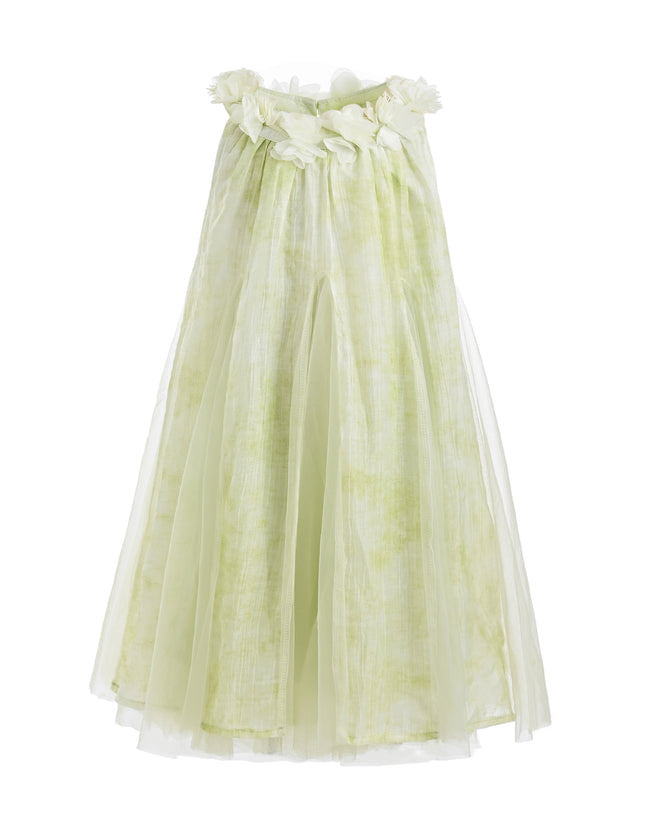 kids atelier mimi tutu Green Solavie Floral Layered Dress