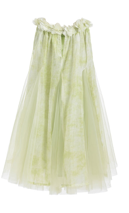 kids atelier mimi tutu Green Solavie Floral Layered Dress
