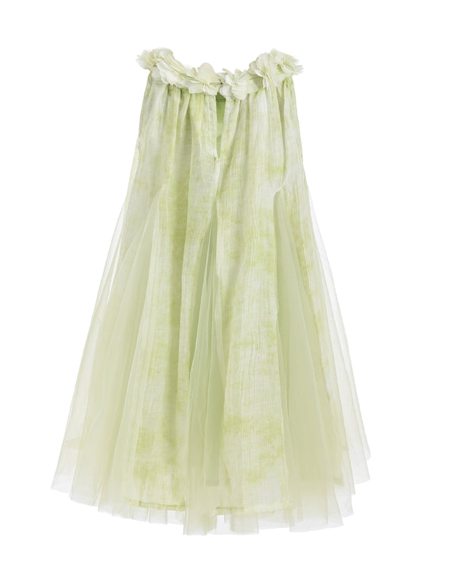 kids atelier mimi tutu Green Solavie Floral Layered Dress