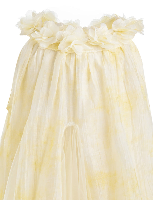 Yellow Solavie Floral Layered Dress
