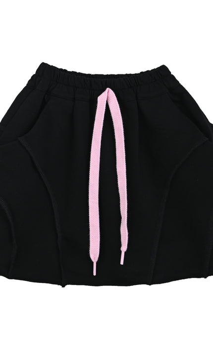 kids atelier mimi tutu Black Skirt with Drawstring Waist