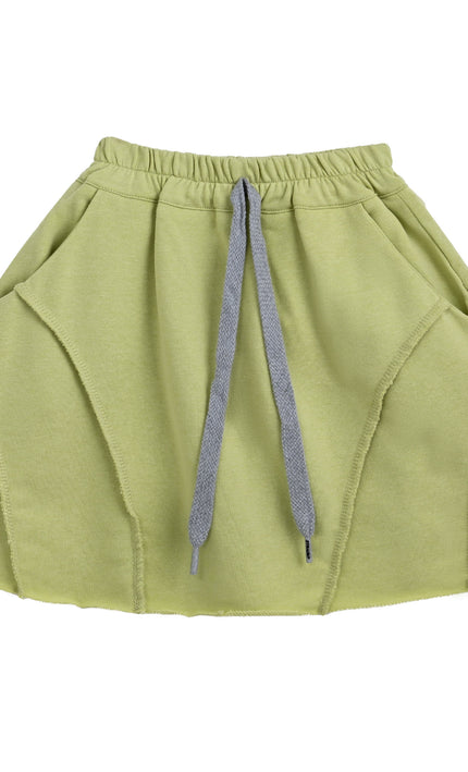 kids atelier mimi tutu Green Skirt with Drawstring Waist