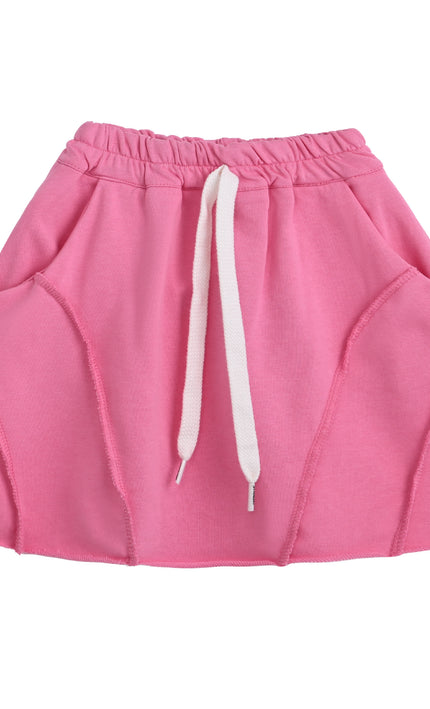 kids atelier mimi tutu Pink Skirt with Drawstring Waist