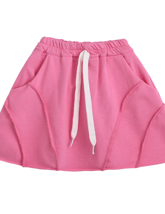 kids atelier mimi tutu Pink Skirt with Drawstring Waist