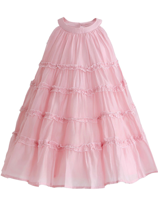 kids atelier mimi tutu Pink Seralyn Tiered Ruffle Dress