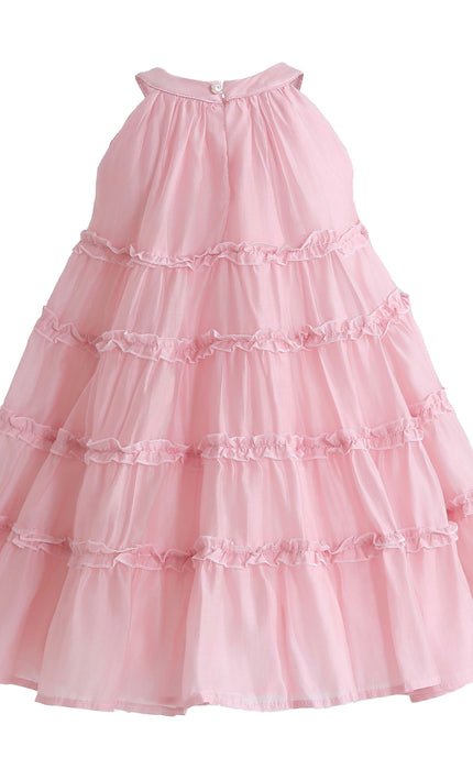 kids atelier mimi tutu Pink Seralyn Tiered Ruffle Dress