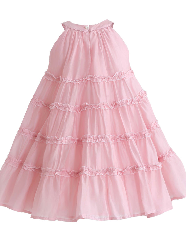 kids atelier mimi tutu Pink Seralyn Tiered Ruffle Dress