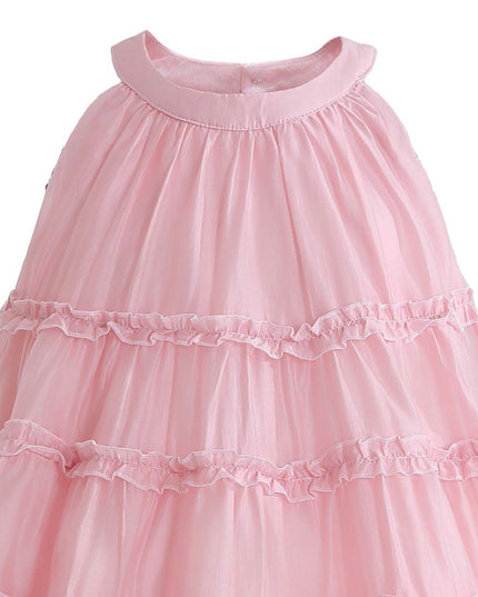 kids atelier mimi tutu Pink Seralyn Tiered Ruffle Dress