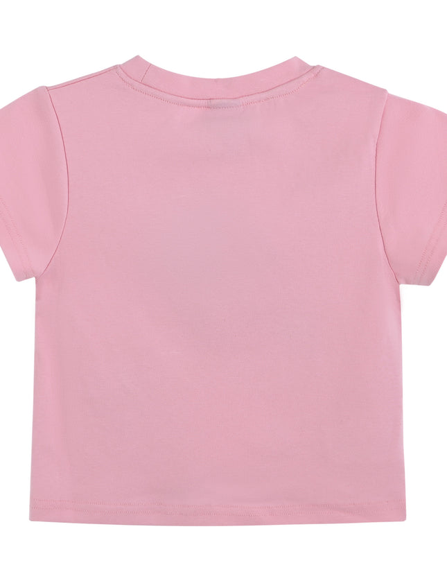 kids atelier mimi tutu Pink Tee with Food Motifs