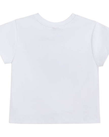kids atelier mimi tutu White Tee with Food Motifs