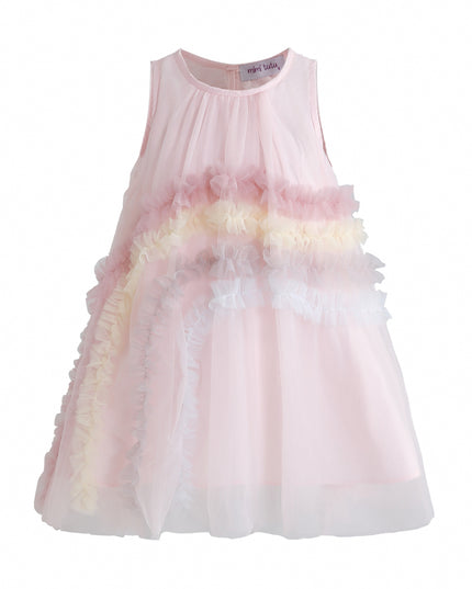 kids atelier mimi tutu Pink Cressida Pastel Ruffle Dress