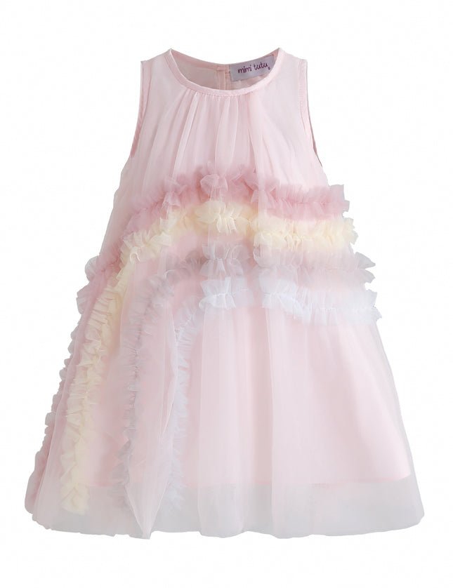 kids atelier mimi tutu Pink Cressida Pastel Ruffle Dress