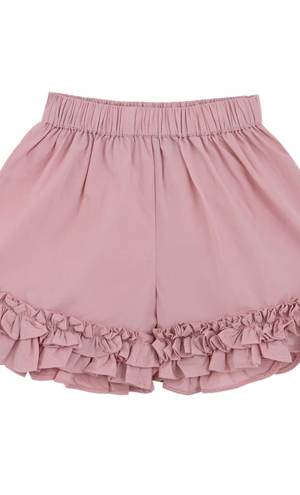 kids atelier mimi tutu Pink Ruffle Short Set