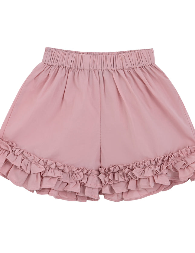 kids atelier mimi tutu Pink Ruffle Short Set