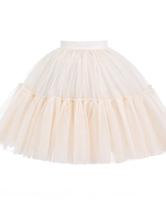 kids atelier mimi tutu Beige Layered Tulle Skirt