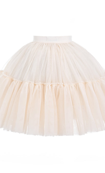 kids atelier mimi tutu Beige Layered Tulle Skirt
