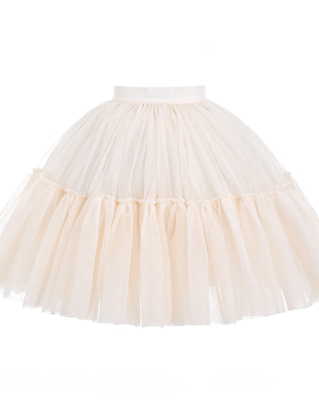 kids atelier mimi tutu Beige Layered Tulle Skirt