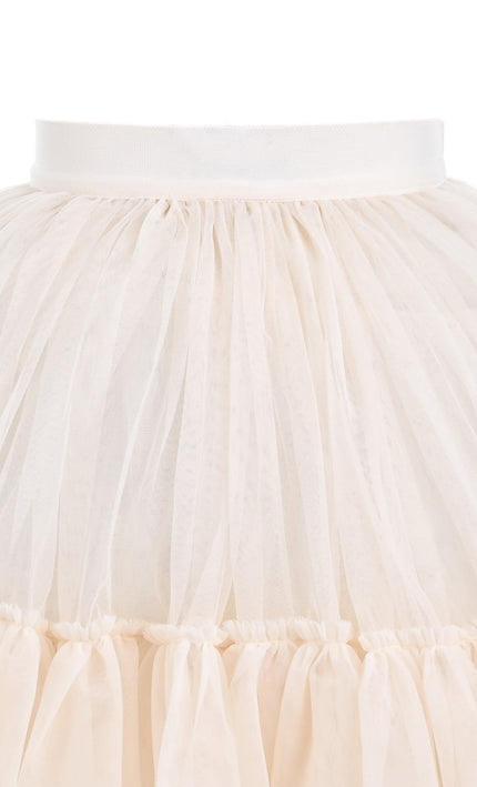 kids atelier mimi tutu Beige Layered Tulle Skirt