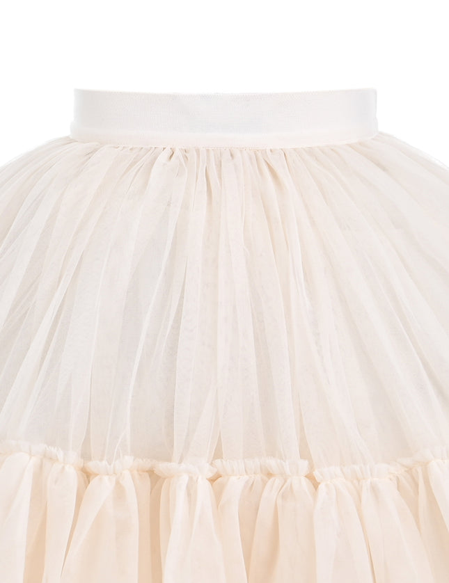 kids atelier mimi tutu Beige Layered Tulle Skirt