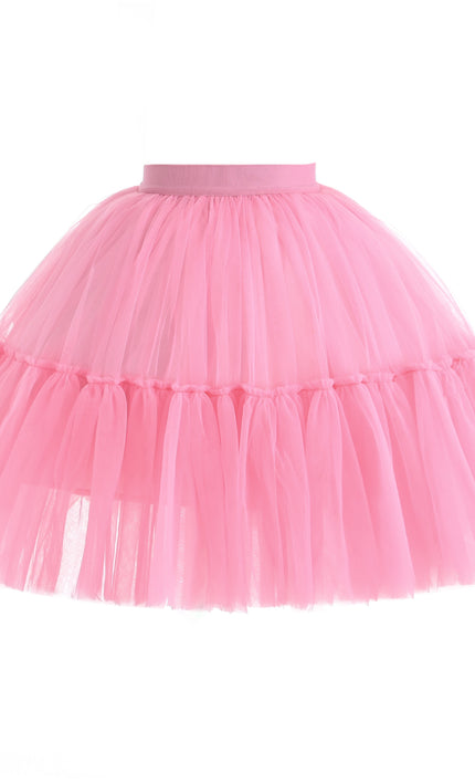 kids atelier mimi tutu Pink Layered Tulle Skirt