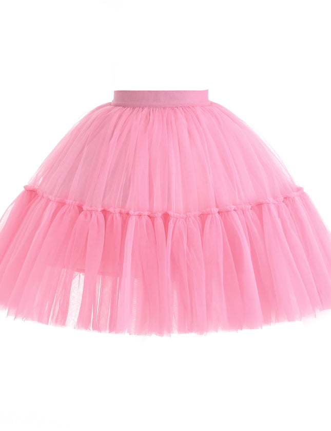 kids atelier mimi tutu Pink Layered Tulle Skirt
