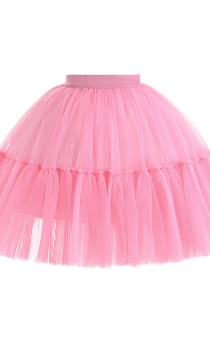 kids atelier mimi tutu Pink Layered Tulle Skirt