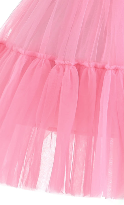 kids atelier mimi tutu Pink Layered Tulle Skirt