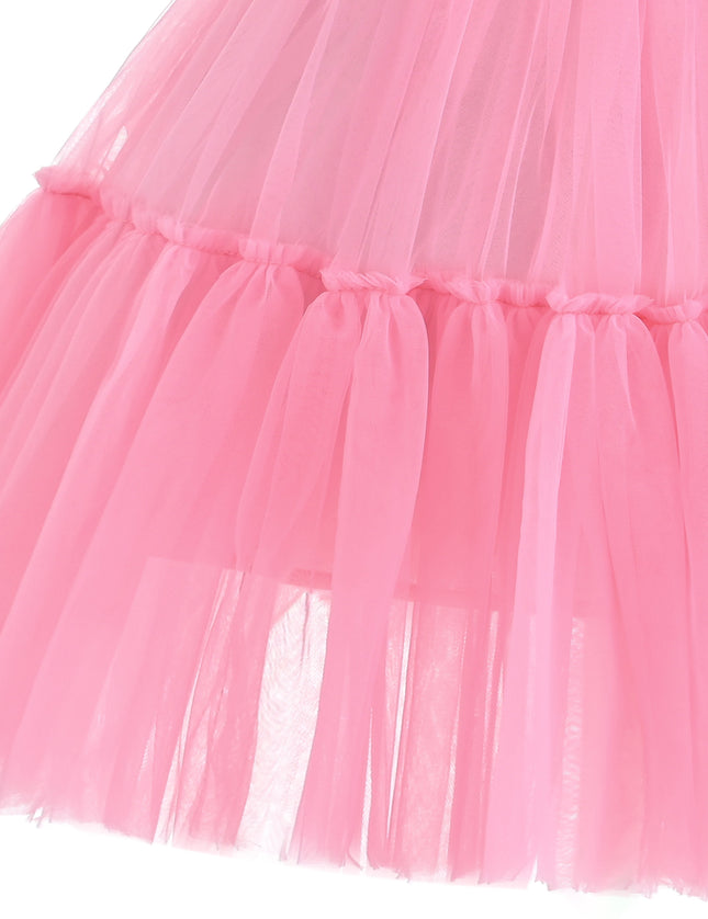 kids atelier mimi tutu Pink Layered Tulle Skirt