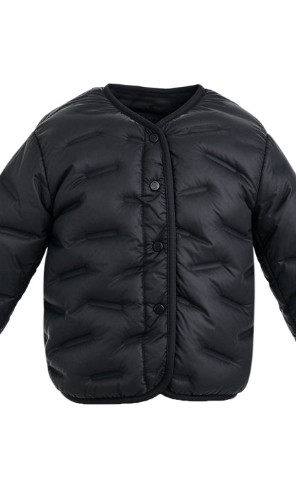 kids atelier mimi tutu Black Quilted Jacket