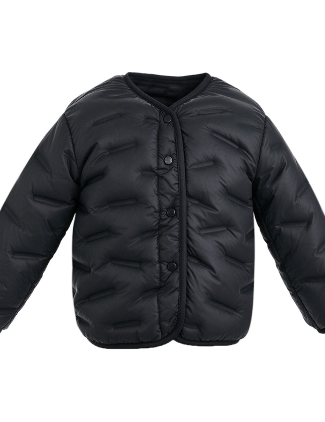 kids atelier mimi tutu Black Quilted Jacket