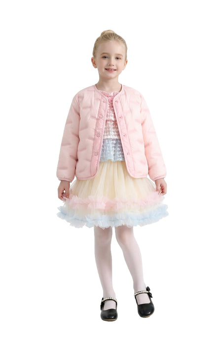 kids atelier mimi tutu Pink Quilted Jacket