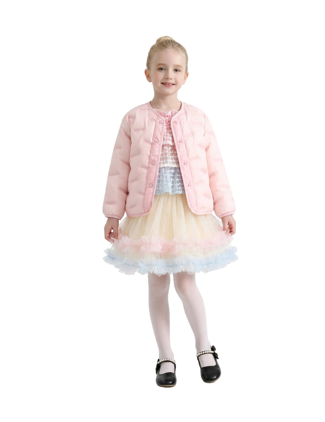 kids atelier mimi tutu Pink Quilted Jacket