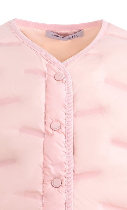 kids atelier mimi tutu Pink Quilted Jacket